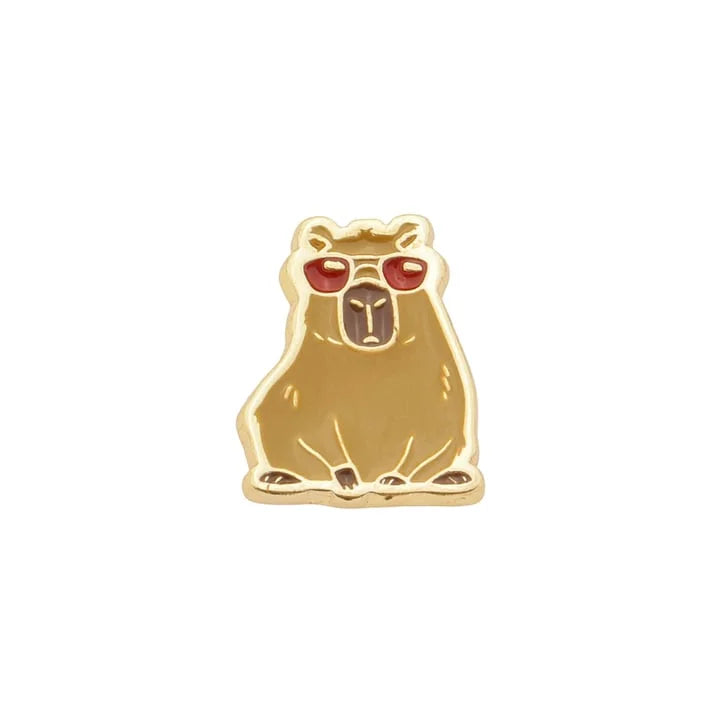 Acessórios Chinelos - Pin Capivara de Oculos