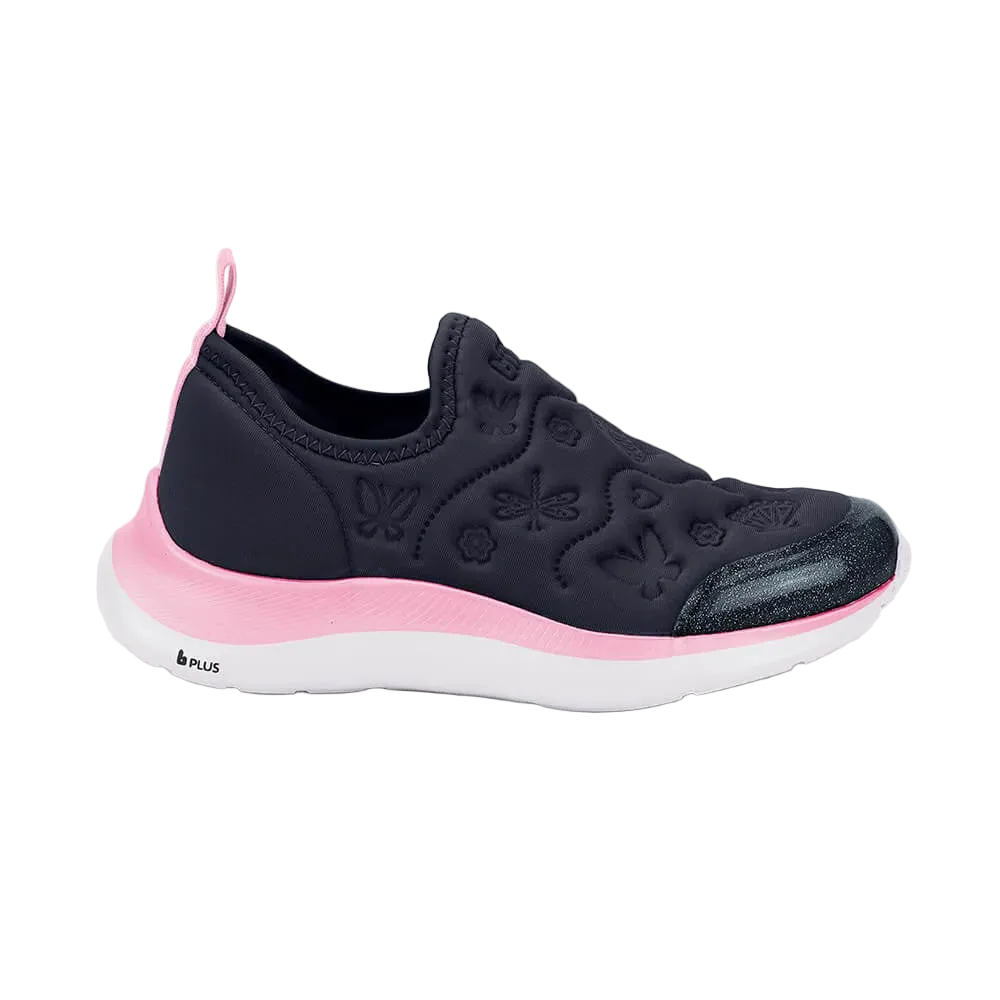 BIBI TÊNIS INFANTIL ACTION AZUL MARINHO ROSA