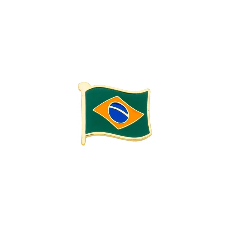 Acessórios Chinelos - Pin Bandeira do Brasil