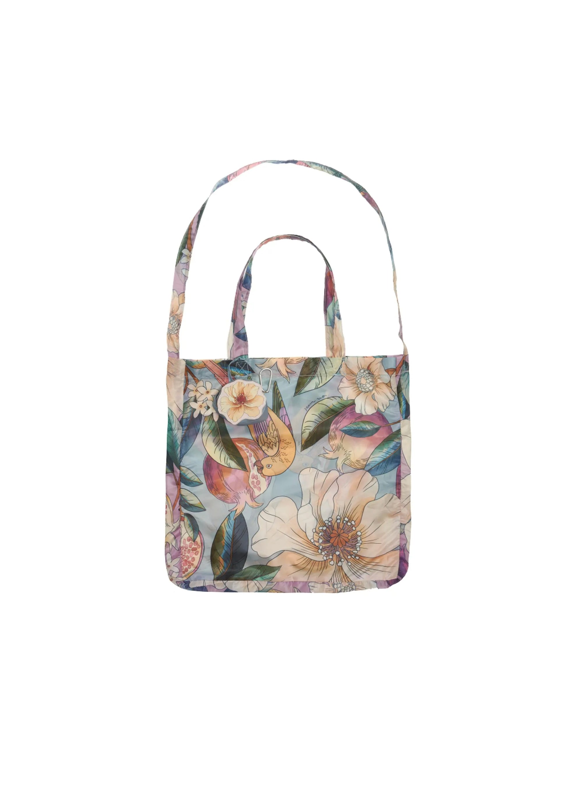 Farm Rio Bolsinha Ecobag Chaveiro Romance em Flor